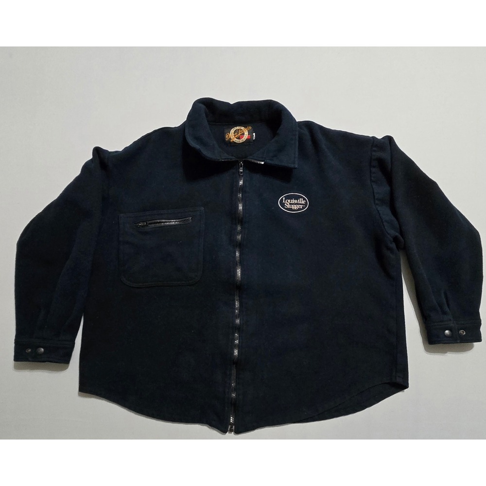 1990 Vintage Dehen Jacket Louisville Slugger XL Zip Wool USA Made